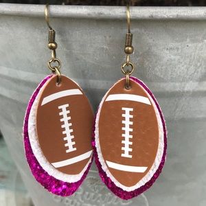 Football earrings